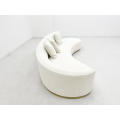 Modern New Design Small Fabric Curved Corner Sofa